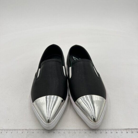 Women's Invisible Height Increasing Elevator Shoes - Black Leather - Picture 3 of 6
